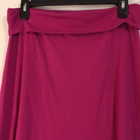 💖EXPRESS maxi skirt cotton w fold over waist (S) - Picture 2 of 6